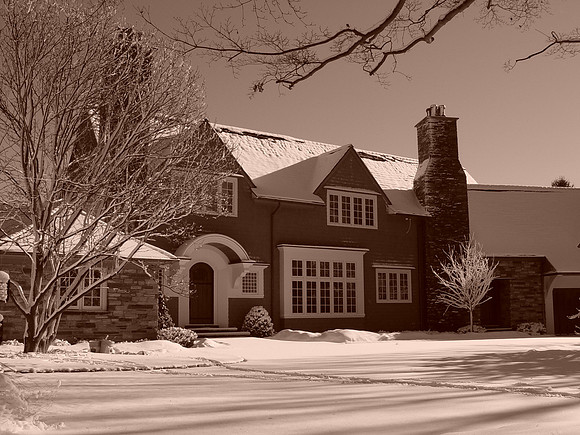 Front elevation Turkey Hill in winter